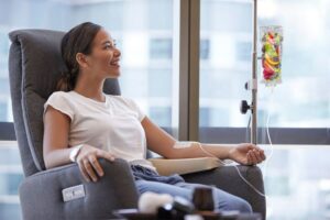 IV infusion therapy for hydration and wellness treatment at MVM Health clinic