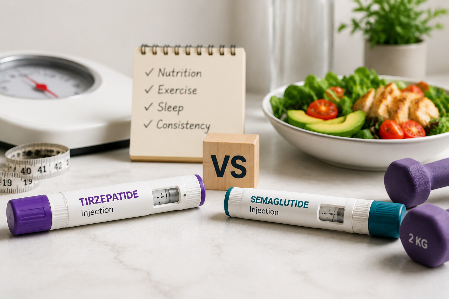 Tirzepatide vs. Semaglutide