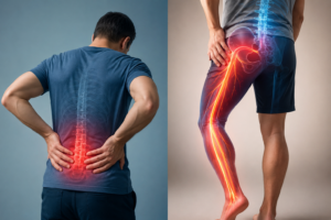 Difference Sciatica vs. Back Pain
