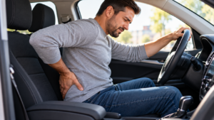 Driver Experiencing Lower Back Pain